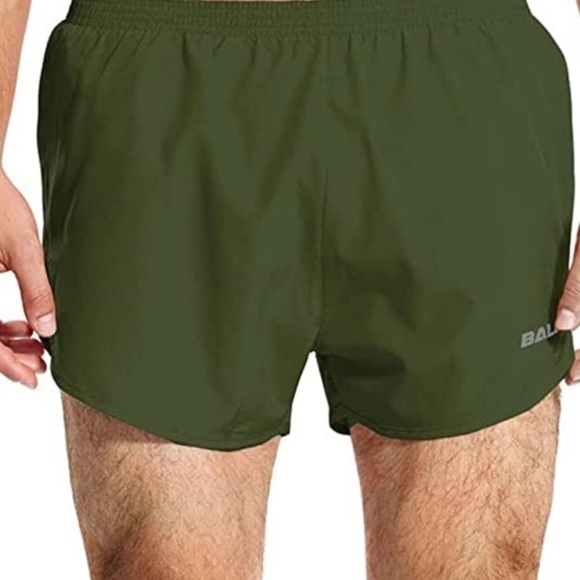 Baleaf Men’s Quick:Dry Lightweight Pace Running Shots Amy Green Sz M - Picture 13 of 13